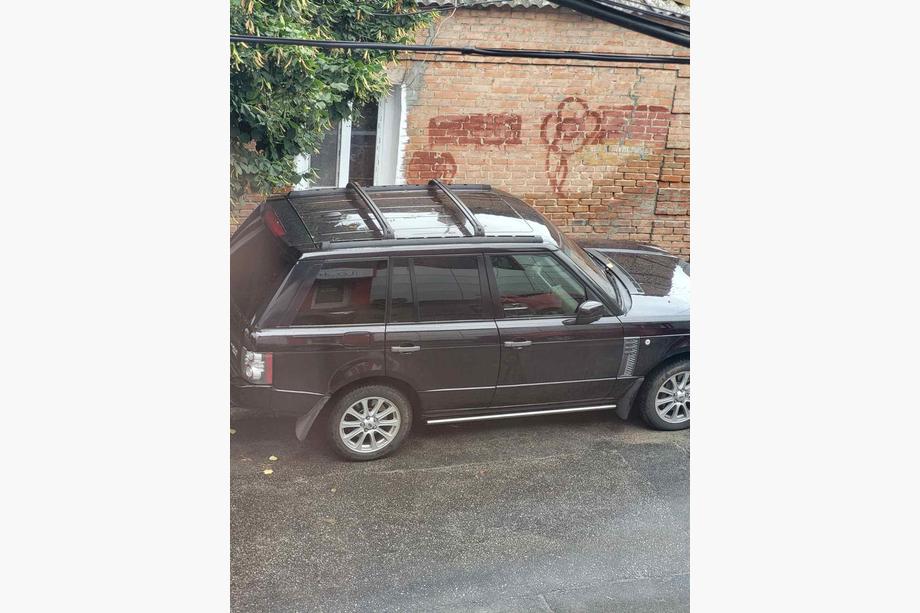 Range Rover III L322 2002-2012 Relingi dachowe z poprzeczkami OEM 2006-2012 (czarne) Image