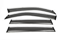 Subaru Forester 2013-2018 Deflektory szyb z chromem (4 szt, Aomis) zdjęcia 2