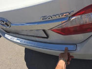 Toyota Camry 2011–2017 Nakładka na tylny zderzak Libao Stal Nierdzewna zdjęcia 1