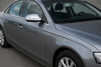 Audi A4 B8 2007-2015 Nakładki na Lusterka 2010-2015 (2 szt., Stal Nierdzewna) zdjęcia 1
