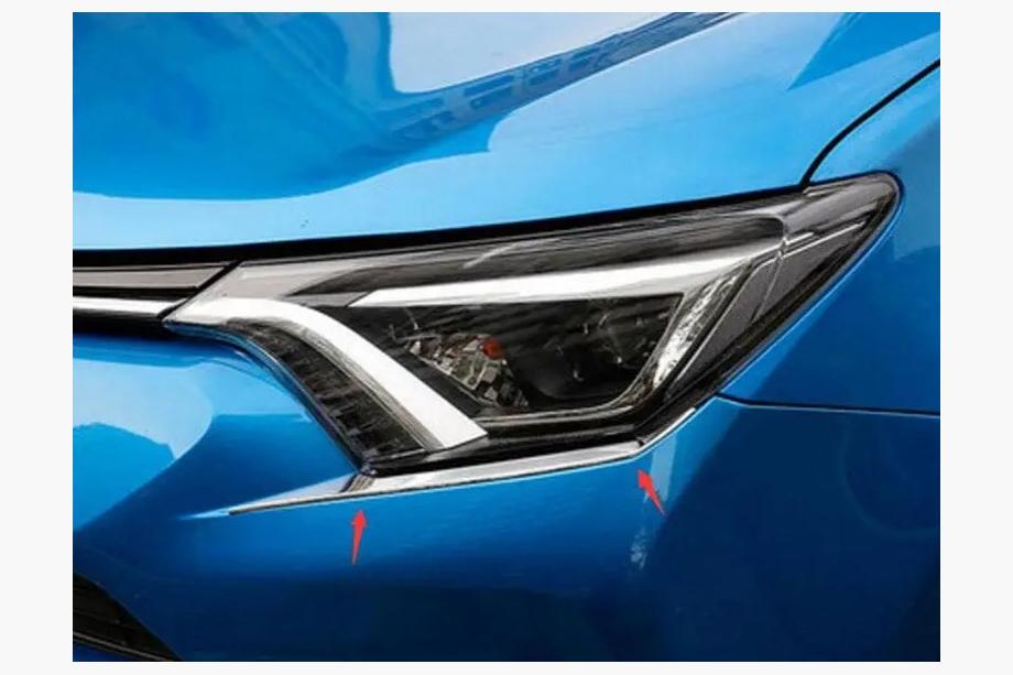 Toyota Rav 4 2013-2018 Dolne Listwy Reflektorów Libao 2016-2018 (2 szt, plastik) Image