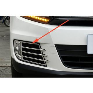 Chromowane nakładki na światła przeciwmgielne Libao 2011-2016 do Aziat (2 szt, plastik) Volkswagen Tiguan 2007-2016 zdjęcia 1