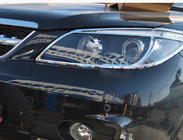 BYD S6 2010-2016 Nakladki na Reflektory Libao (2 szt, plastik) zdjęcia 2