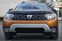 Renault Duster 2018-2024 Nakładki na światła przeciwmgielne (ABS, szare) zdjęcia 2