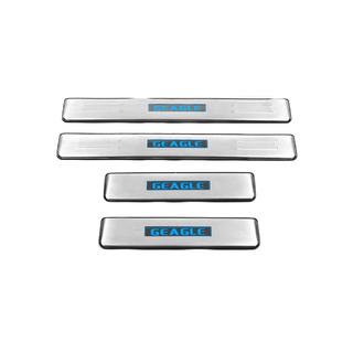 Listwy progowe Libao LED (4 szt, stal nierdzewna) Geely Emgrand X7 2011- zdjęcia 2