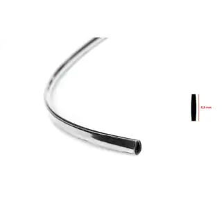 Listwa chromowana na metry w kształcie U sal19a (1 metr, 8.5 mm) zdjęcia 3