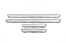 GreatWall Haval M4 2012-2021 Nakładki progowe stal nierdzewna Libao 2012+ (4 szt.) zdjęcia 2