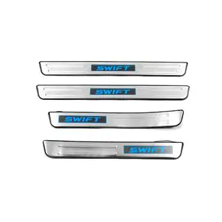 Listwy progowe Libao LED (4 szt, stal nierdzewna)