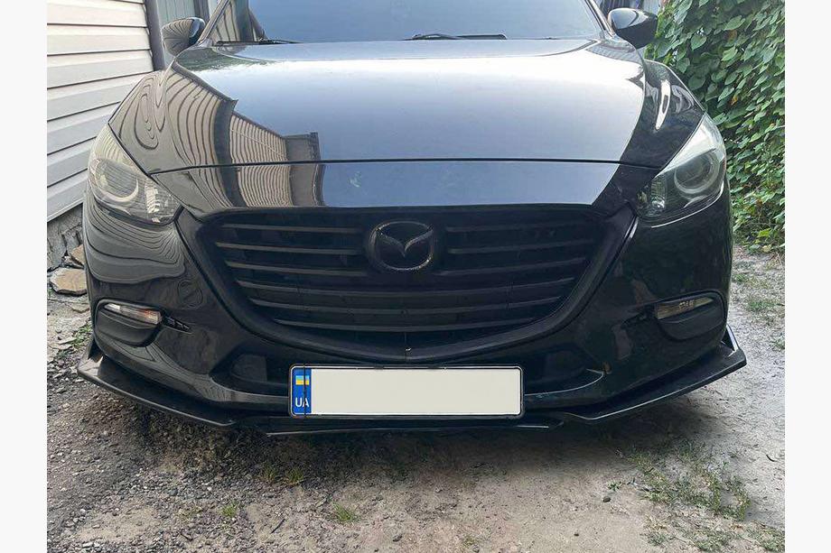 Uniwersalna dokładka przedniego zderzaka Niken Black (ABS) Zdjęcia 13