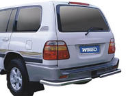 Toyota Land Cruiser 100 1998-2007 Tylne narożniki Winbo (2 szt, stal nierdzewna) zdjęcia 4