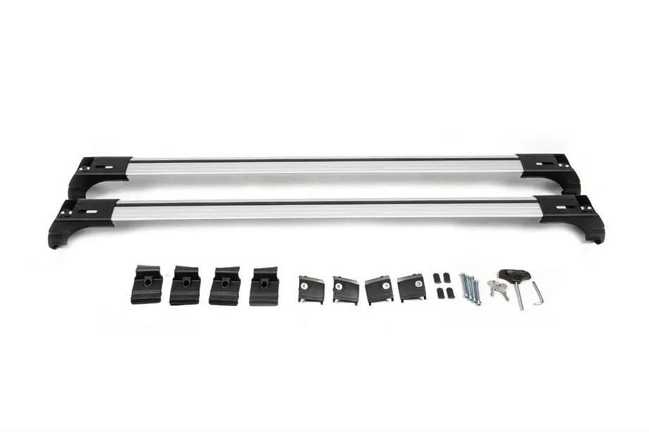 Opel Astra H 2004-2013 Bagażnik dachowy na zintegrowane relingi zamykany na klucz Skybar V2 (2 szt.) Zdjęcia 5