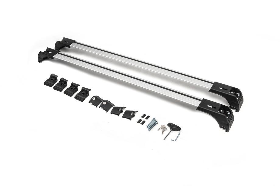 Opel Astra H 2004-2013 Bagażnik dachowy na zintegrowane relingi zamykany na klucz Skybar V2 (2 szt.) Zdjęcia 4
