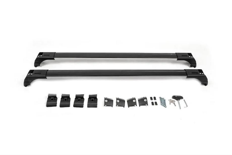 Opel Astra H 2004-2013 Bagażnik dachowy na zintegrowane relingi zamykany na klucz Skybar V2 (2 szt.) Zdjęcia 6