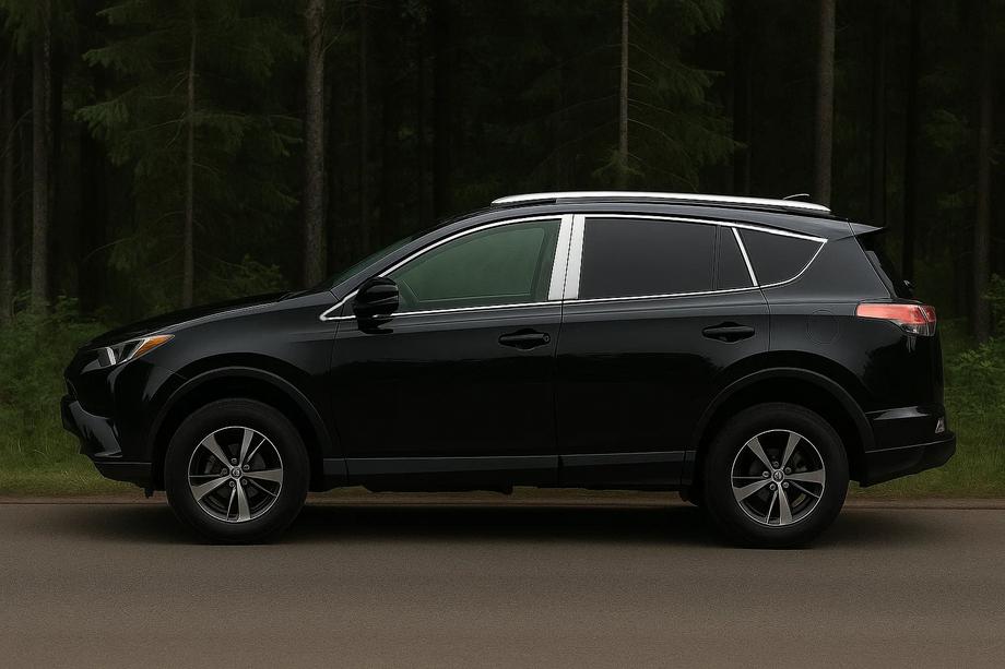 Toyota Rav 4 2013-2018 Komplet chromowanych obwódek szyb Image