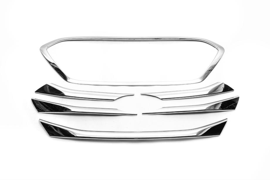 Hyundai IX-35 2010-2015 Chromowane listwy ochronne zderzaka do Tucson Korea 2013-2015 (ABS) Zdjęcia 2