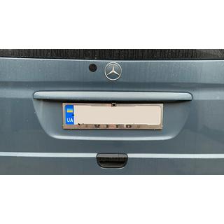 Ramka Tablicy Rejestracyjnej Chrom (1 szt, Stal Nierdzewna) Mercedes Vito W639 2004-2014 zdjęcia 2