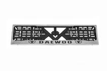 Daewoo Chromowana ramka tablicy rejestracyjnej Daewoo (1 szt, stal nierdzewna) zdjęcia 1