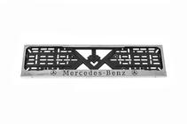 Mercedes-Benz Ramka Tablicy Rejestracyjnej Chrom Mercedes (1 szt, Stal Nierdzewna) zdjęcia 3