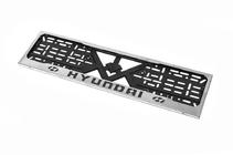 Hyundai Ramka tablicy rejestracyjnej chrom Hyundai (1 szt, stal nierdzewna) zdjęcia 1