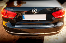 Volkswagen Passat B7 2012-2015 Nakładka na tylny zderzak OmsaLine MAT (Sedan, stal nierdzewna) zdjęcia 2