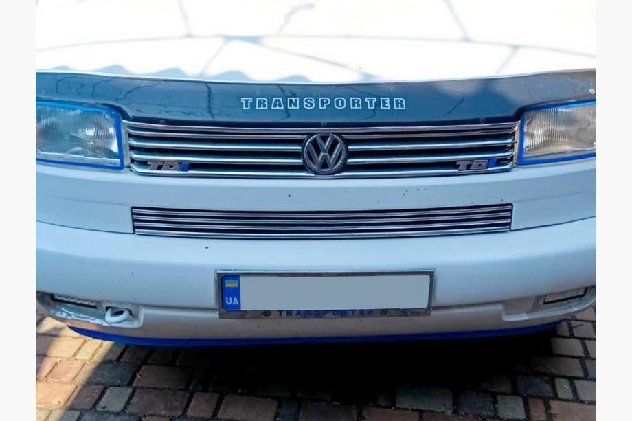 Volkswagen T4 Transporter 1990-2003 Ramka tablicy rejestracyjnej chrom Transporter (1 szt, stal nierdzewna) Image