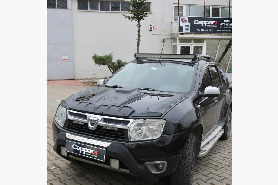 Dacia Duster 2008-2018 Nakładka na maskę (ABS) Zdjęcia 3