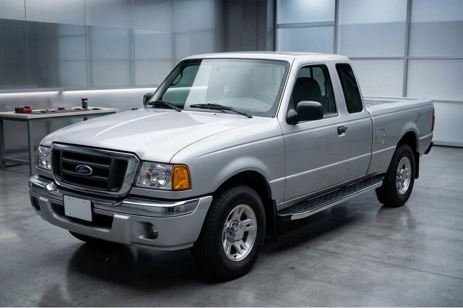 Ford Ranger 2002-2006 Progi Boczné BlackLine (2 szt., Aluminium) Image