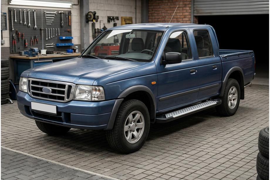Ford Ranger 2002-2006 Progi boczne Allmond Grey (2 szt., aluminium) Image