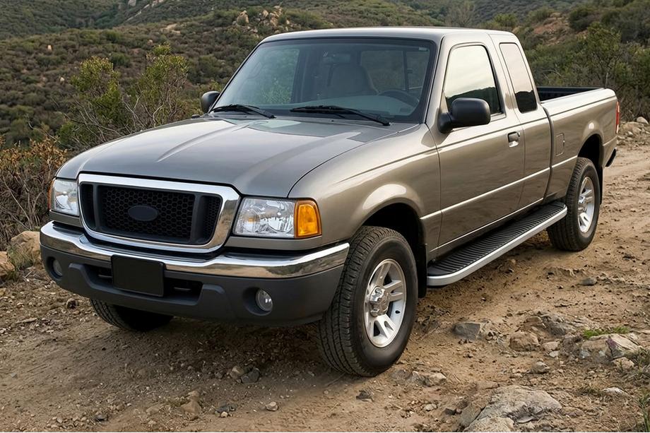 Ford Ranger 2002-2006 Progi Boczne Tayga Grey (2 szt., Aluminium) Image
