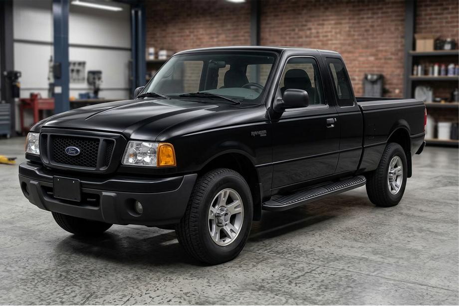 Ford Ranger 2002-2006 Progi Boczné Tayga Black (2 szt., Aluminium) Image