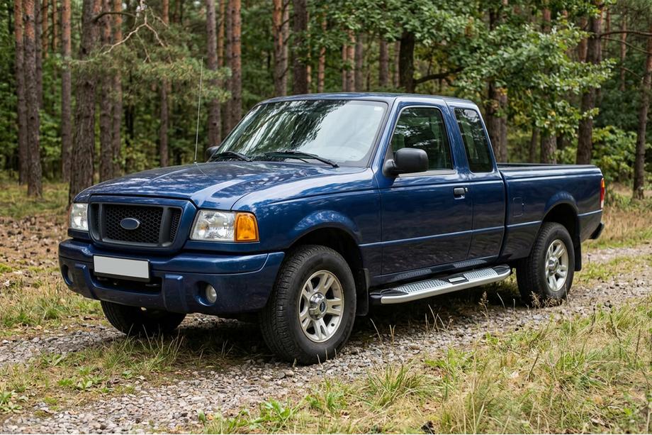 Ford Ranger 2002-2006 Progi Boczne Mevsim Grey (2 szt., Aluminium) Image