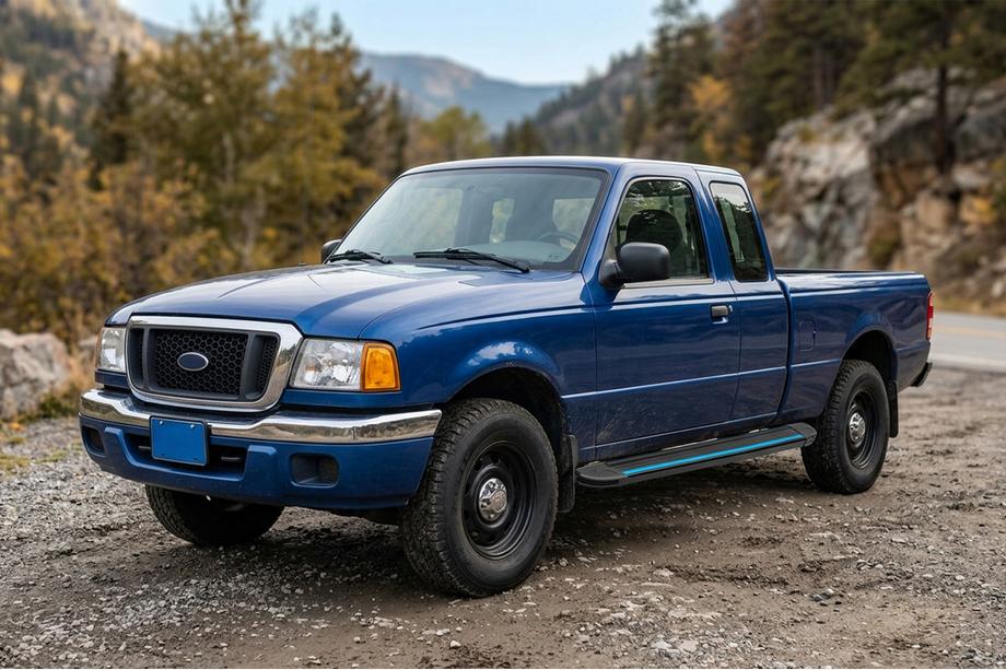 Ford Ranger 2002-2006 Progi Boczné Maya Blue (2 szt., Aluminium) Image