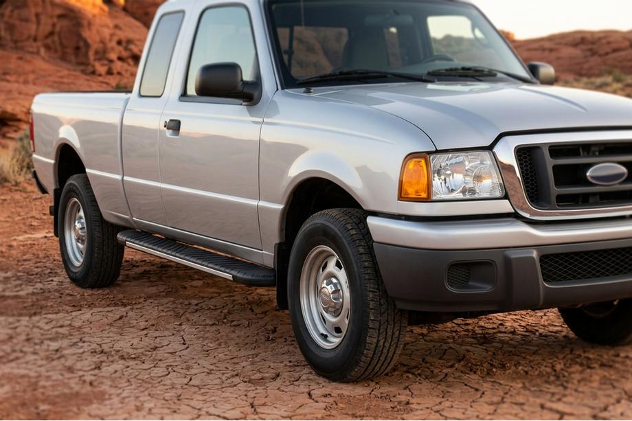Ford Ranger 2002-2006 Progi boczne Bosphorus Grey (2 szt., aluminium) Image