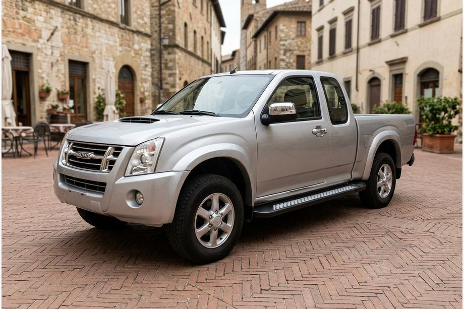Isuzu D-Max 2002-2011 Progi Boczné Vision New Czarny (2007-2012, 2 szt., Aluminium) Image