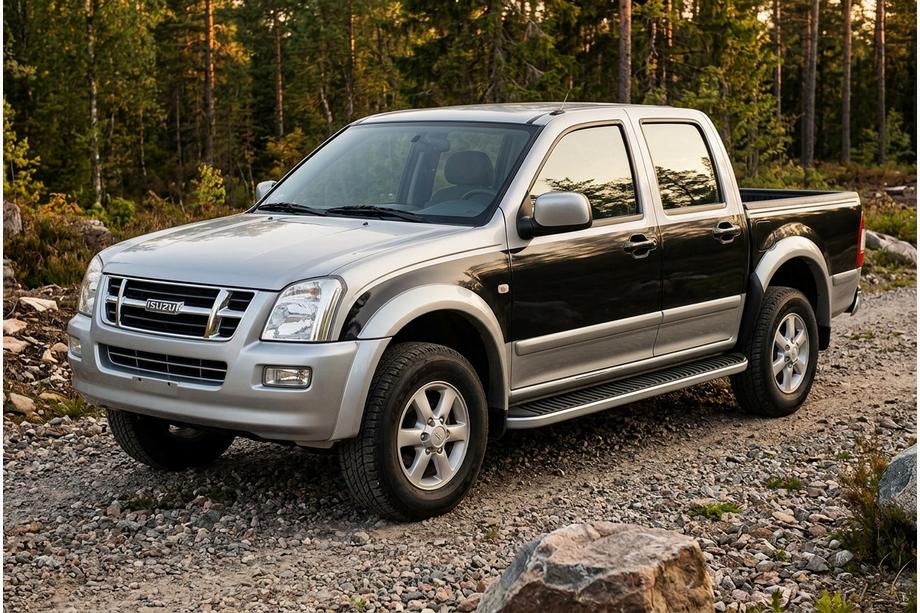 Isuzu D-Max 2002-2011 Progi Boczné Tayga Grey (2007-2012, 2 szt., Aluminium) Image
