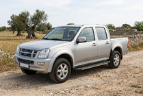 Isuzu D-Max 2002-2011 Progi Boczné Bosphore Grey (2007-2012, 2 szt., Aluminium) zdjęcia 1