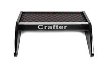 Volkswagen Crafter 2006-2016 Półka na deskę rozdzielczą (Czarna z czerwonym przeszyciem) zdjęcia 3