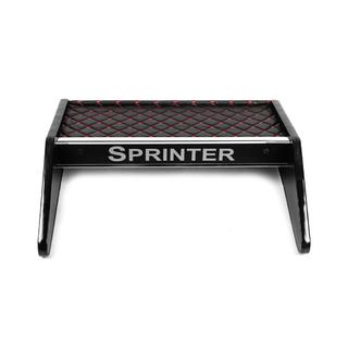 Półka na deskę rozdzielczą (Czarna z czerwonym przeszyciem) Mercedes Sprinter W906 2006–2018 zdjęcia 3