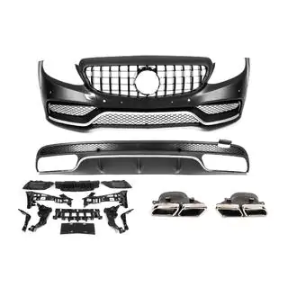 Zestaw body kit z dyfuzorem V1 (AMG C63-design 2014-2018) zdjęcia 1