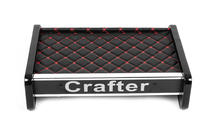 Volkswagen Crafter 2016- Półka na deskę rozdzielczą (Czarna z czerwonym przeszyciem) zdjęcia 3