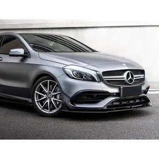 Przedni splitter (do AMG-Line / A45 AMG HB 2016-2018, czarny) Mercedes A-class W176 2012-2018 zdjęcia 1
