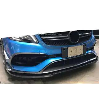 Przedni splitter (do AMG-Line / A45 AMG HB 2016-2018, czarny) Mercedes A-class W176 2012-2018 zdjęcia 3
