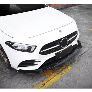 Przedni splitter (do AMG-Line 2018-2021, Czarny) Mercedes A-сlass W177 2018- zdjęcia 2