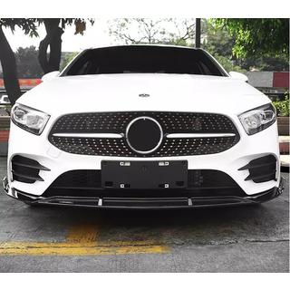 Przedni splitter (do AMG-Line 2018-2021, Czarny) Mercedes A-сlass W177 2018- zdjęcia 1