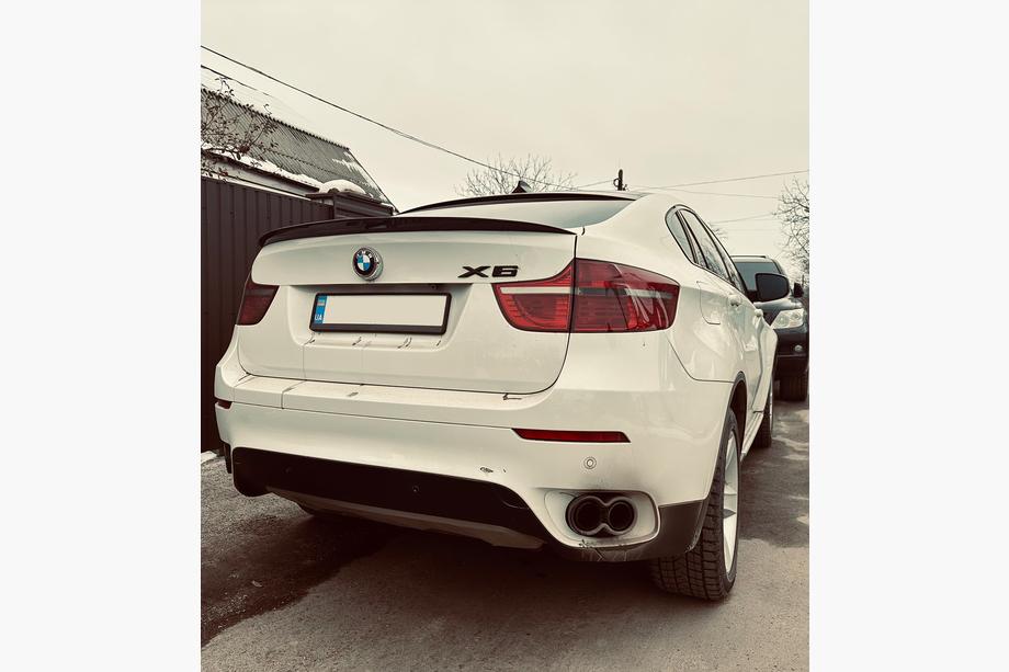 BMW X6 E71 2008–2014 Spojler Lip (1234 Upgrade, Czarny) Image