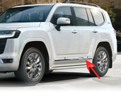 Toyota Land Cruiser 300 2021- Listwy drzwi chromowane (4 szt.) zdjęcia 3