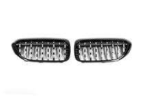 BMW Seria 5 G30/G31 2017–2023 Wloty grilla Diamond Silver V2 (2017-2020, Czarna ramka) zdjęcia 2