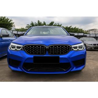 Wloty grilla Diamond Silver V2 (2017-2020, Czarna ramka) BMW Seria 5 G30/G31 2017–2023 zdjęcia 1