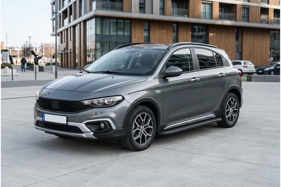 Fiat Tipo Cross 2021- Progi Boczné Bosphorus Black (2 szt., Aluminium) Image