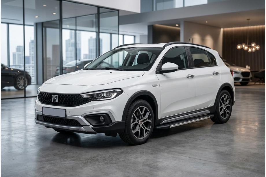Fiat Tipo Cross 2021- Progi Boczné Duru (2 szt., Aluminium) Image